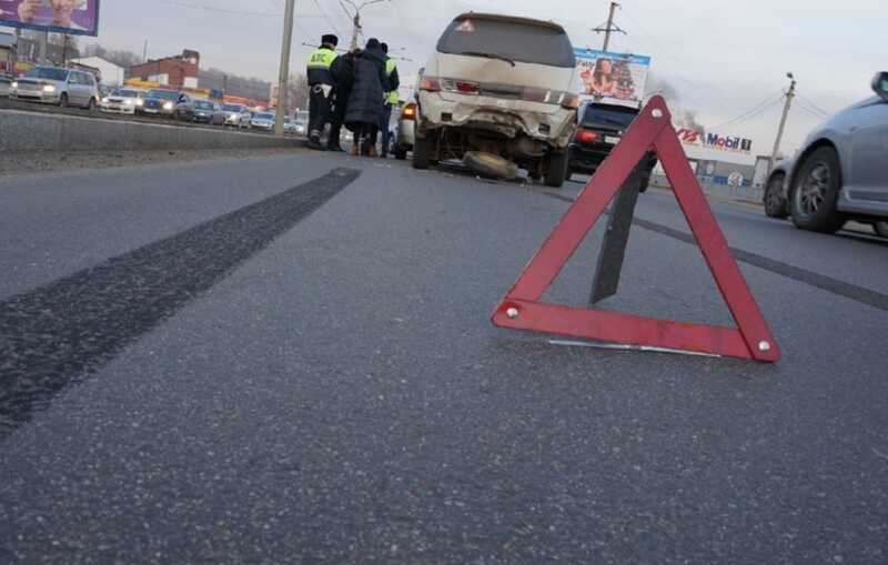 В Санкт-Петербурге патрульная полицейская машина попала в ДТП